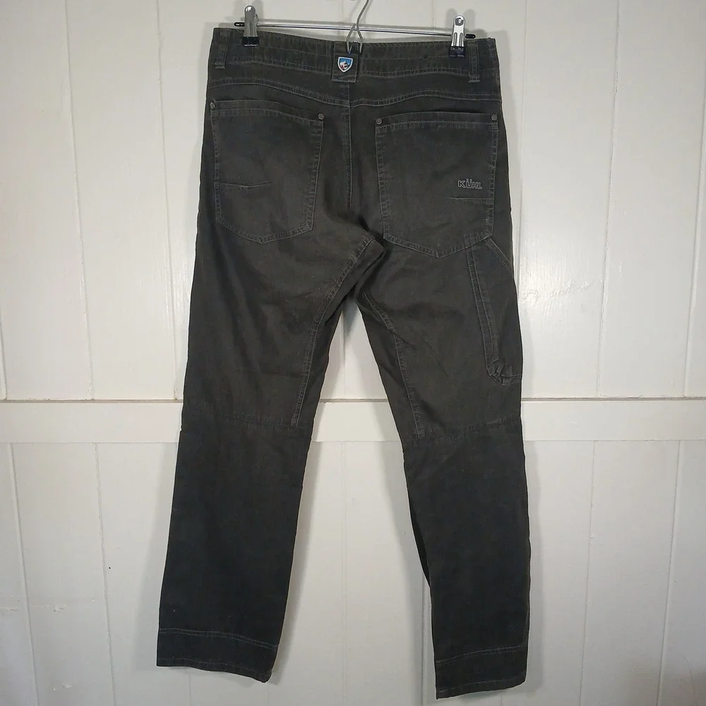 Kuhl Revolvr Lean Pants Mens 31x30 Charcoal Grey Uberkuhl Hybrid Fabric